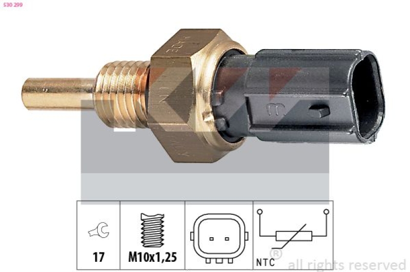 KW Sensor, Kühlmitteltemperatur Made in Italy - OE Equivalent