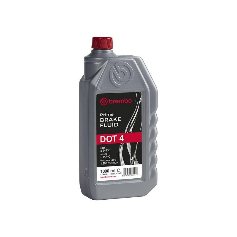 4x Original BREMBO Premium Bremsflüssigkeit Brake Fluid DOT 4 1L // L 04 010