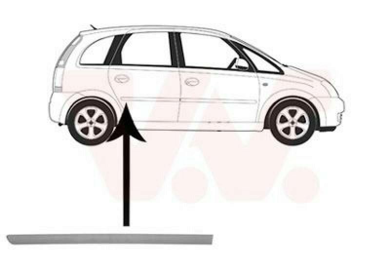 VAN WEZEL Trim/Protective Strip, door
