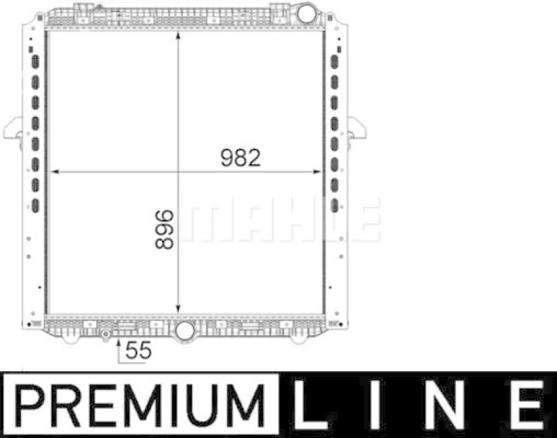 MAHLE Radiator, engine cooling BEHR *** PREMIUM LINE ***