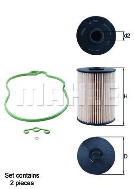 MAHLE Kraftstofffilter KX 200D/S