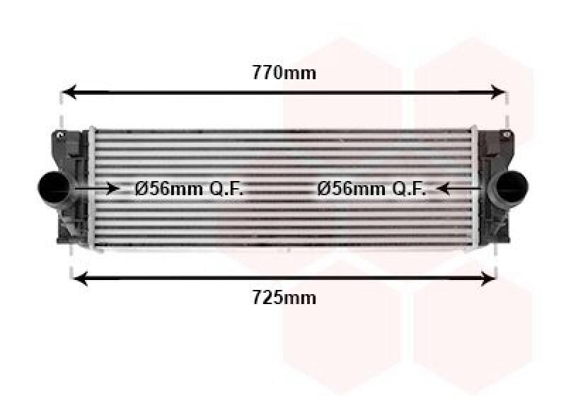 VAN WEZEL Intercooler, charger