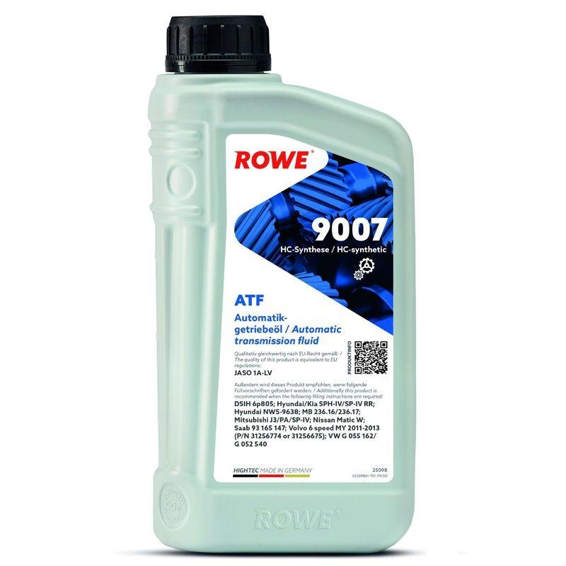4x 1L ROWE Getriebeöle Automatikgetriebe HIGHTEC ATF 9007 25098-0010-99