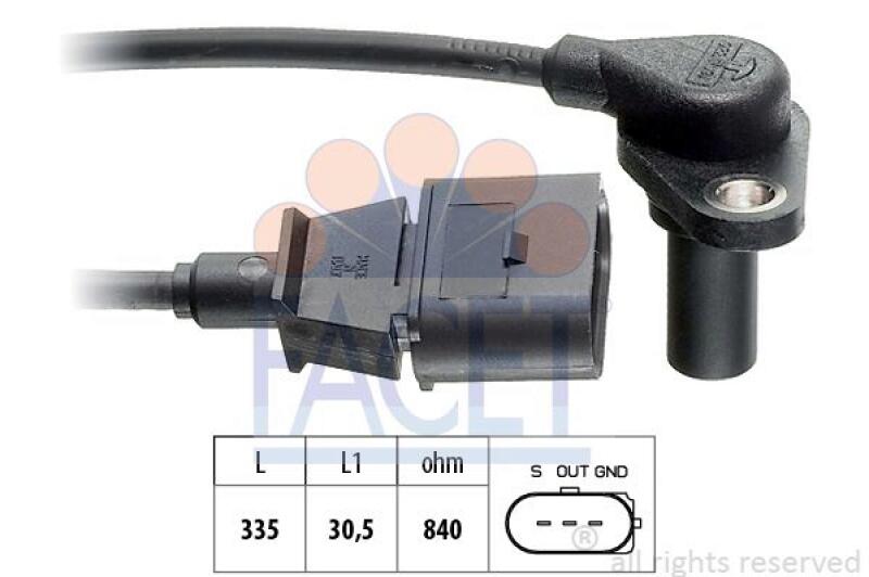 FACET Drehzahlsensor, Automatikgetriebe Made in Italy - OE Equivalent