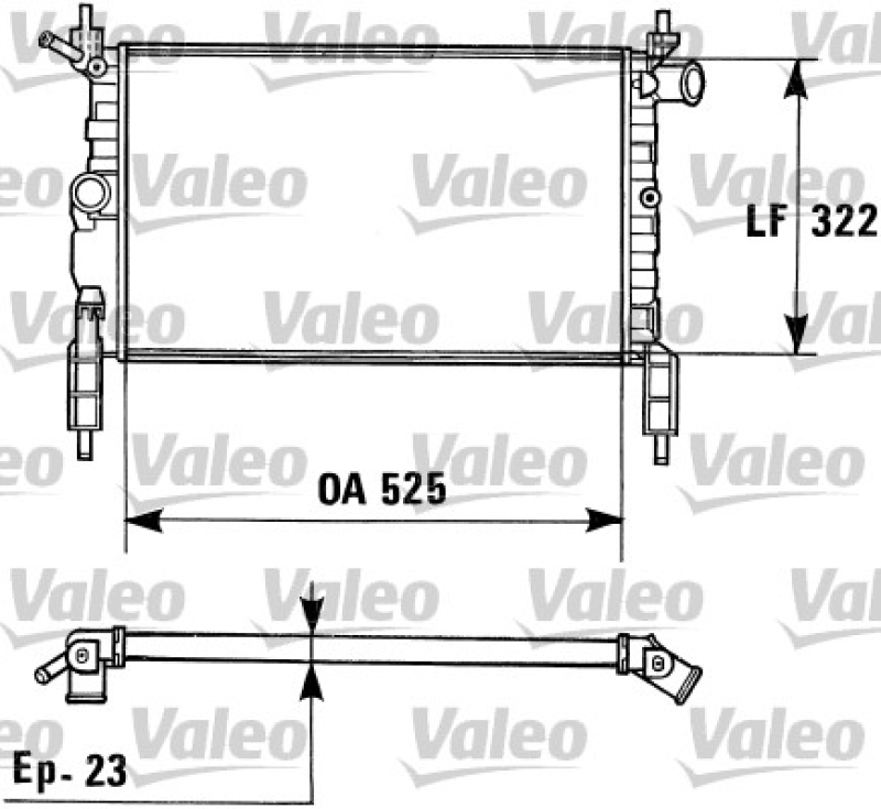 VALEO Radiator, engine cooling