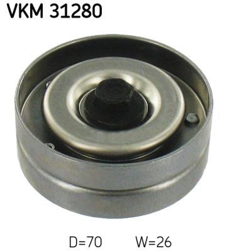 SKF Deflection/Guide Pulley, V-ribbed belt