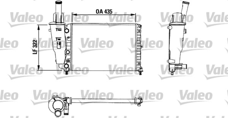 VALEO Radiator, engine cooling