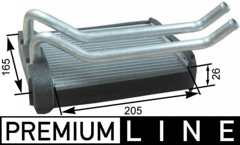 MAHLE Heat Exchanger, interior heating BEHR *** PREMIUM LINE ***