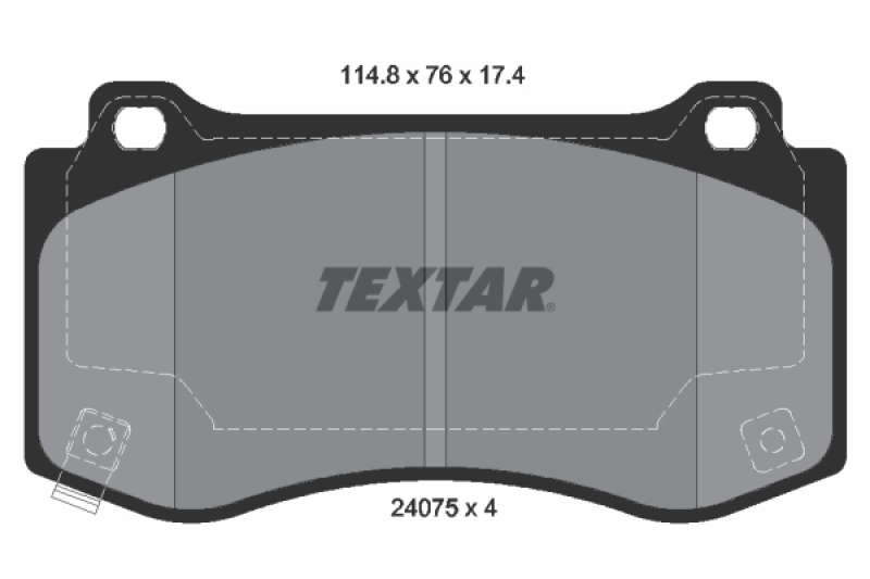 TEXTAR Brake Pad Set, disc brake Q+