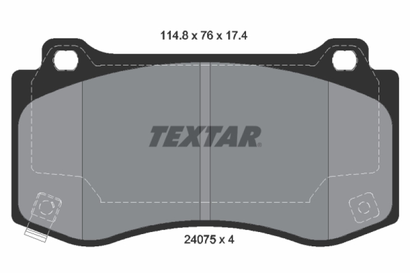 TEXTAR Bremsbelagsatz, Scheibenbremse Q+