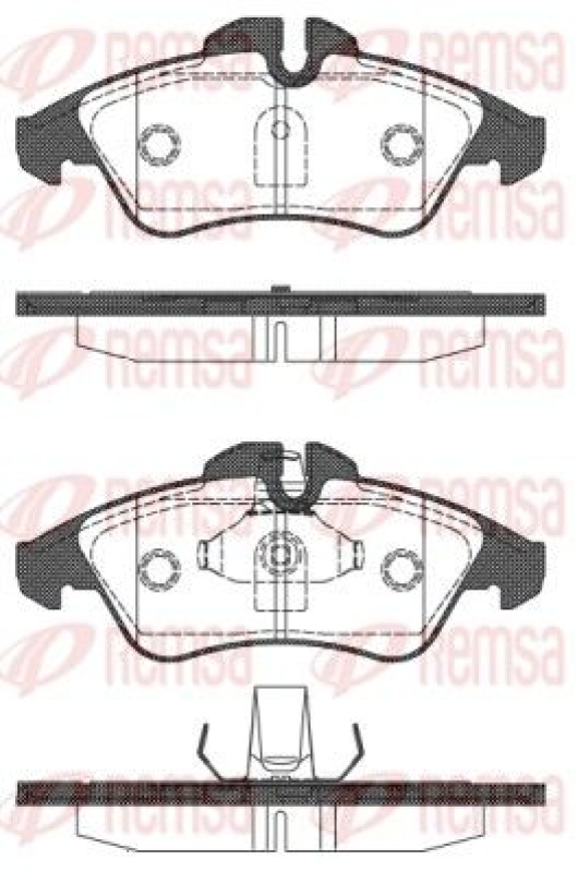 REMSA Brake Pad Set, disc brake