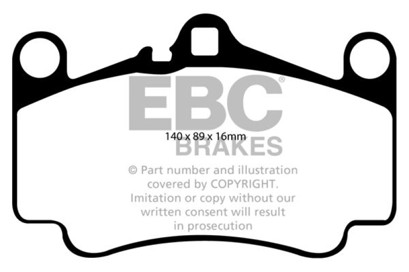 EBC Brakes High Performance Brake Pad Set