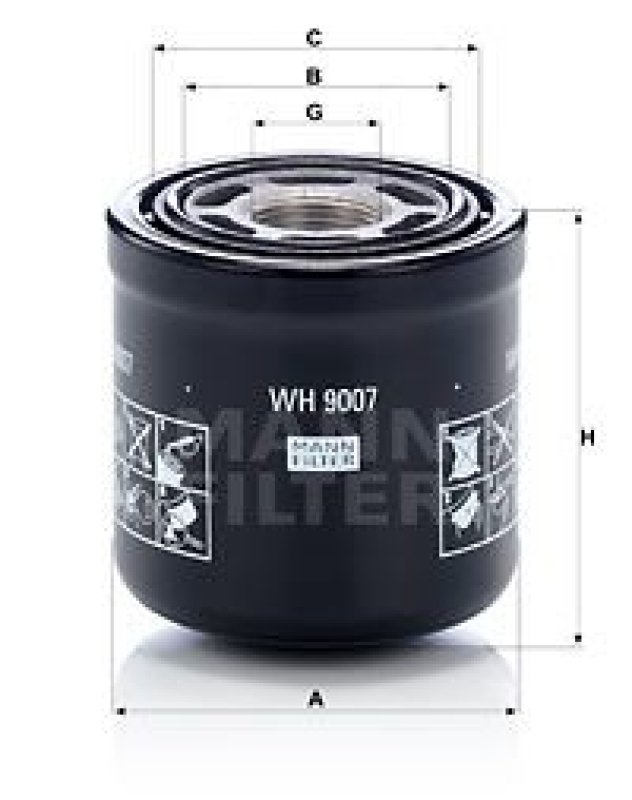 MANN-FILTER Filter, operating hydraulics