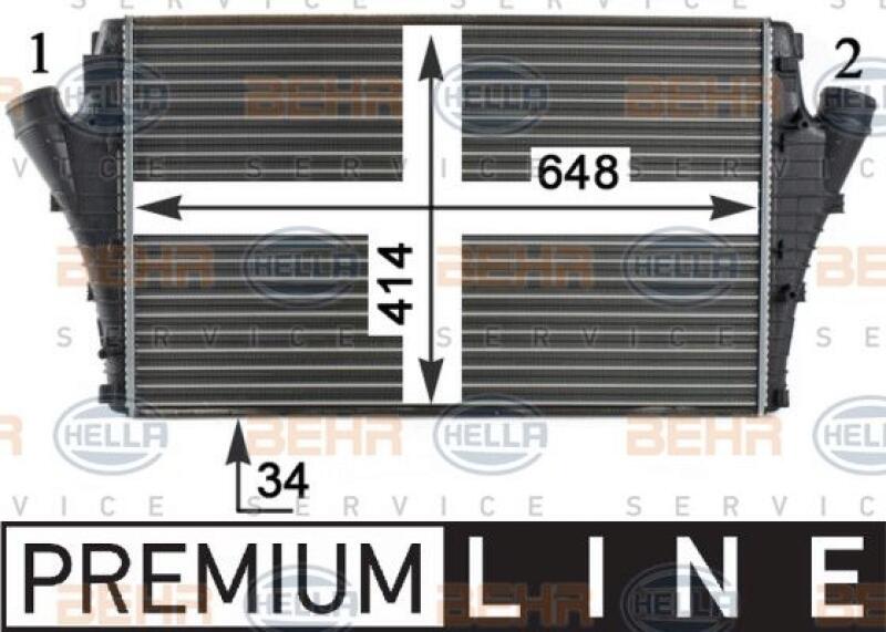 HELLA Ladeluftk&uuml;hler BEHR HELLA SERVICE *** PREMIUM LINE *** 8ML 376 760-611