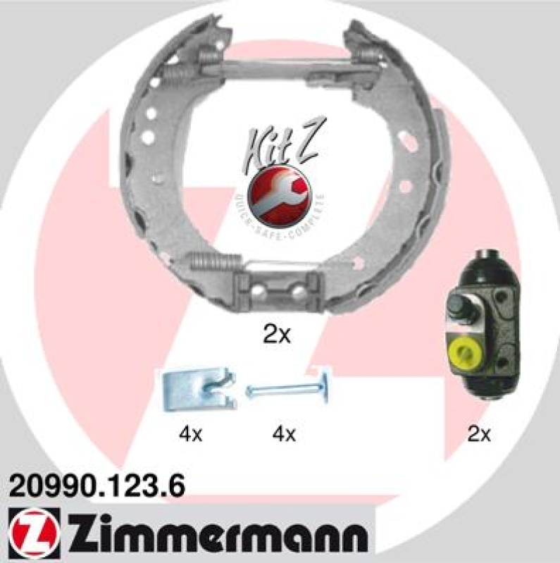 ZIMMERMANN Bremsbackensatz KIT Z