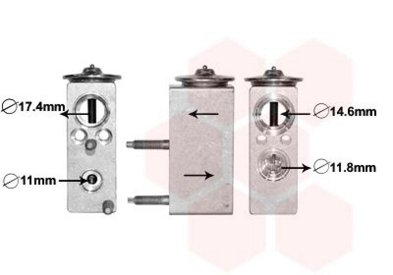 VAN WEZEL Expansion Valve, air conditioning