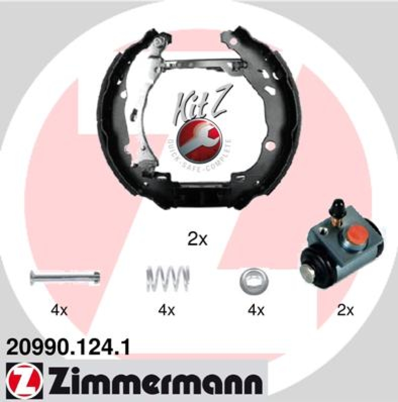 ZIMMERMANN Brake Shoe Set KIT Z