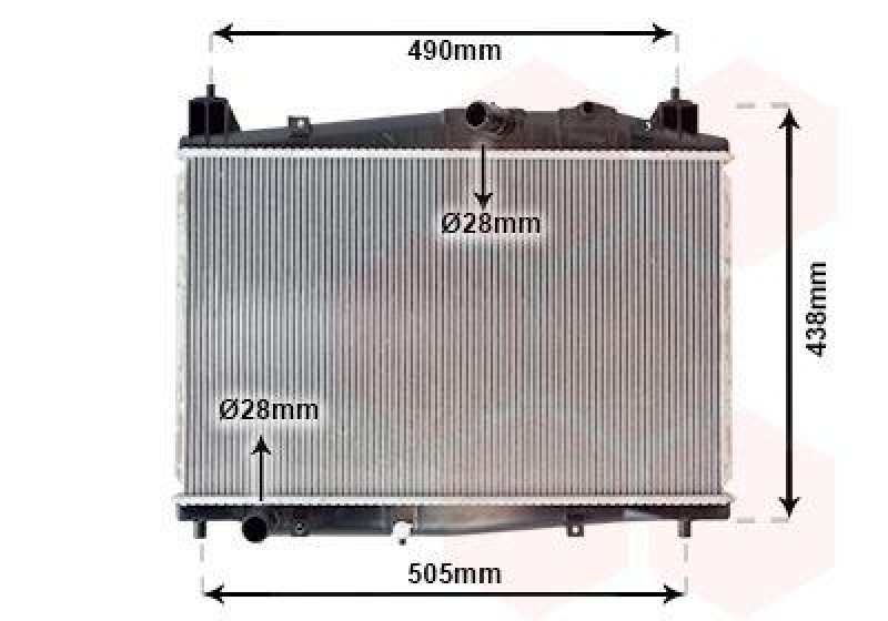 VAN WEZEL Radiator, engine cooling