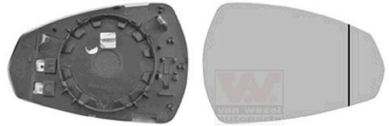 VAN WEZEL Spiegelglas, Au&szlig;enspiegel * HAGUS * 335838