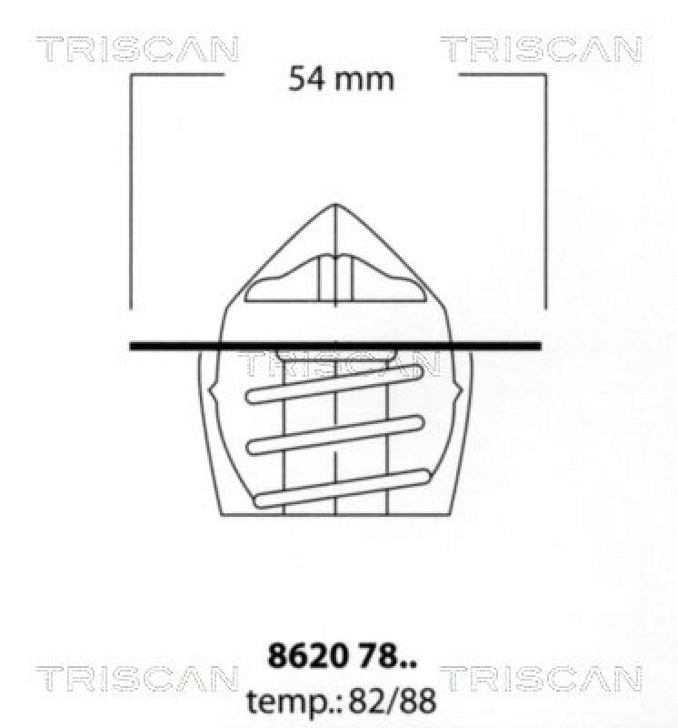TRISCAN Thermostat, coolant