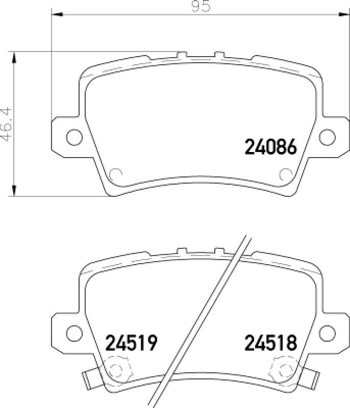 HELLA Brake Pad Set, disc brake