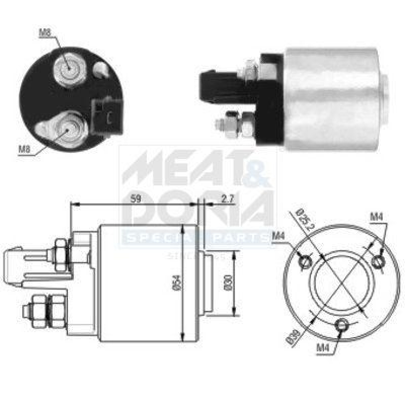 MEAT & DORIA Solenoid Switch, starter