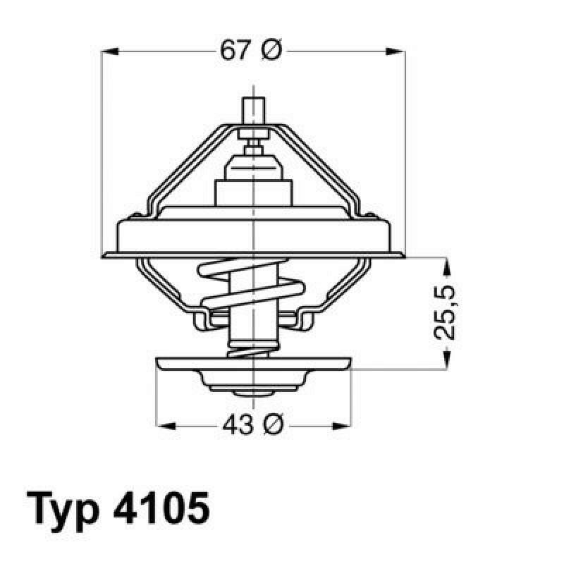 BorgWarner (Wahler) Thermostat, coolant