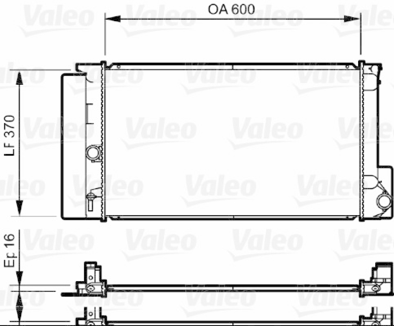 VALEO Radiator, engine cooling