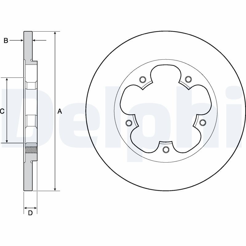 2x DELPHI Bremsscheibe