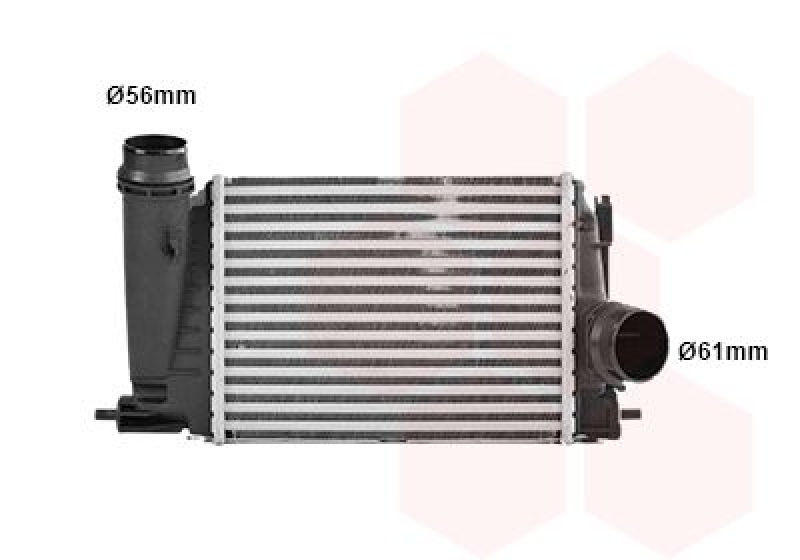 VAN WEZEL Intercooler, charger