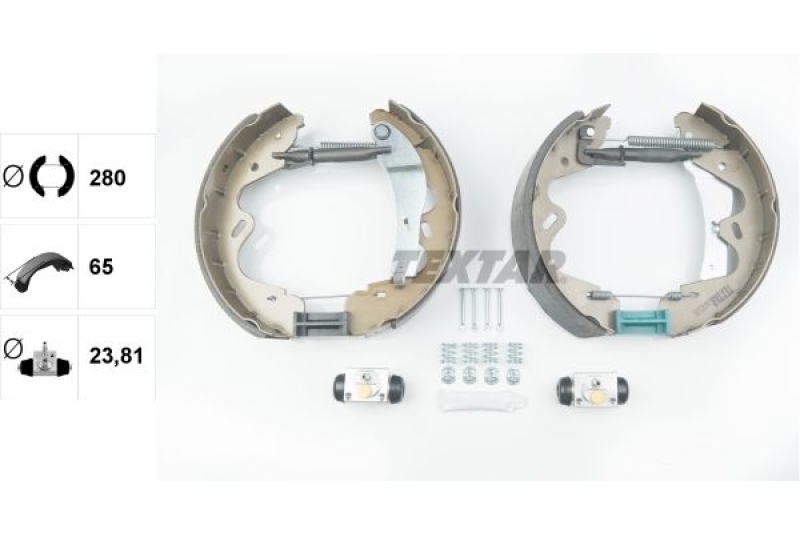 TEXTAR Brake Shoe Set Shoe Kit Pro