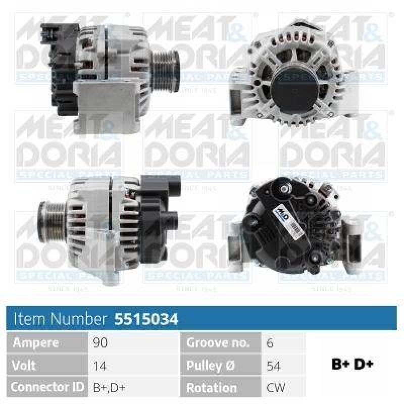 MEAT & DORIA Alternator