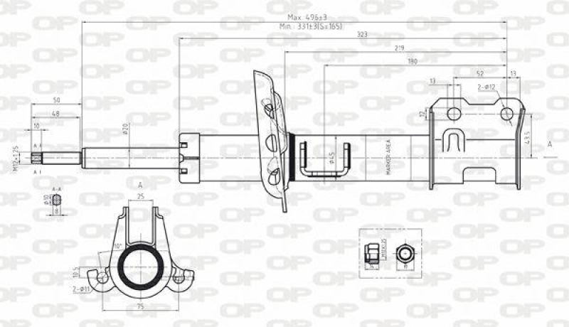 OPEN PARTS Stoßdämpfer