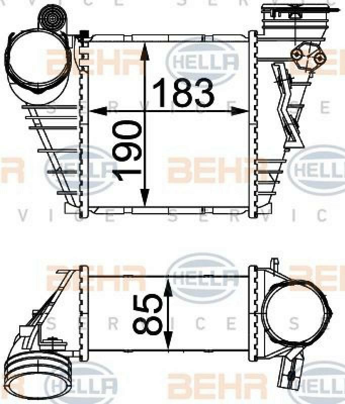 HELLA Intercooler, charger
