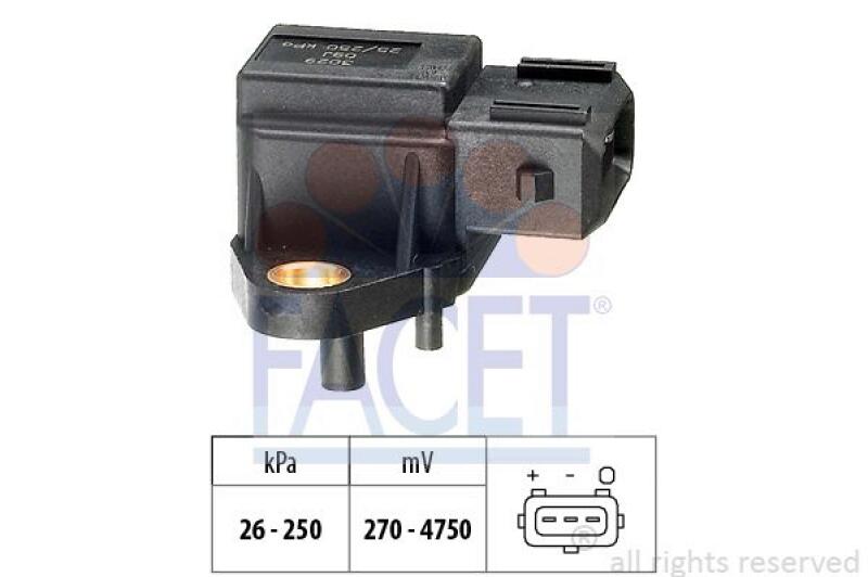 FACET Air Pressure Sensor, height adaptation Made in Italy - OE Equivalent