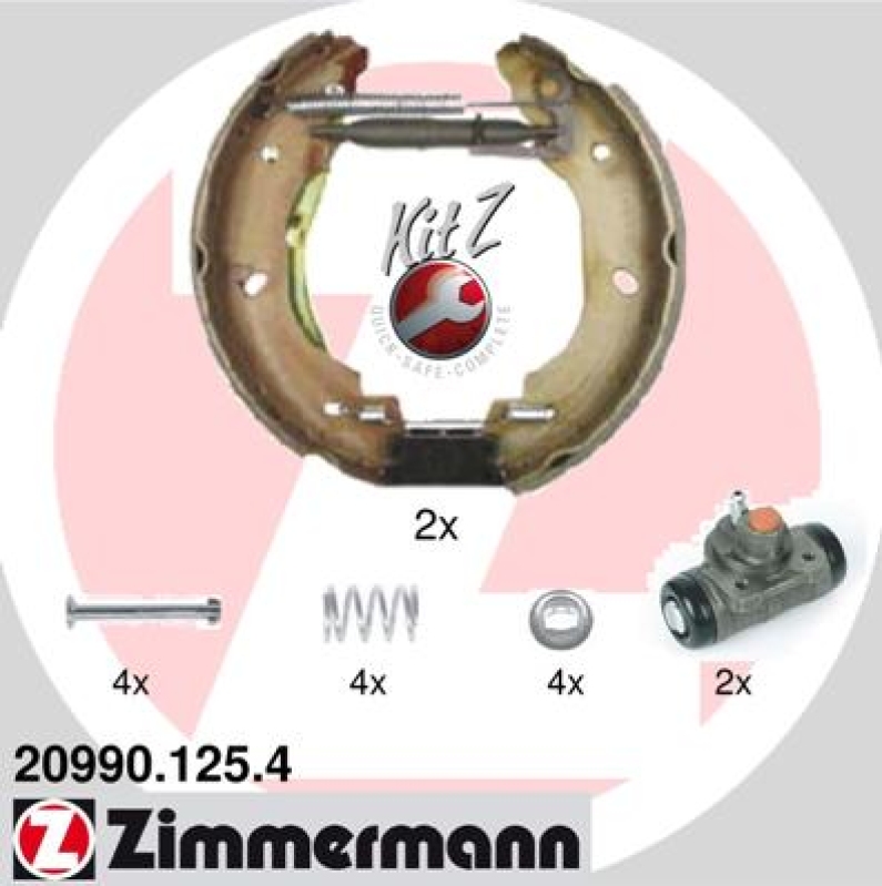 ZIMMERMANN Bremsbackensatz KIT Z