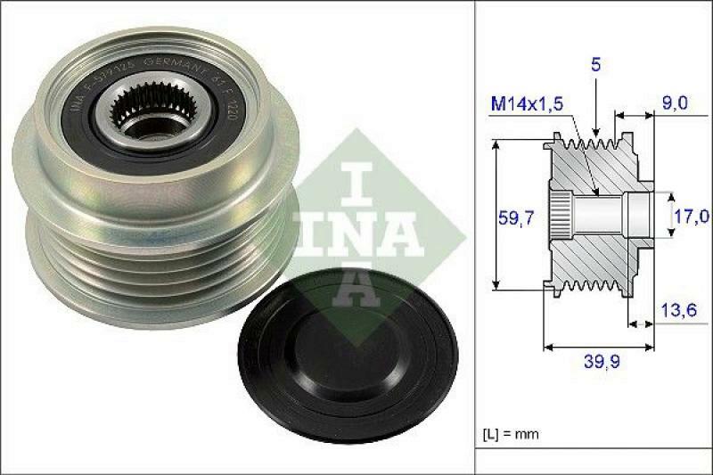 INA Alternator Freewheel Clutch