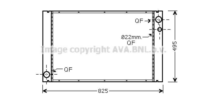 AVA QUALITY COOLING Kühler, Motorkühlung