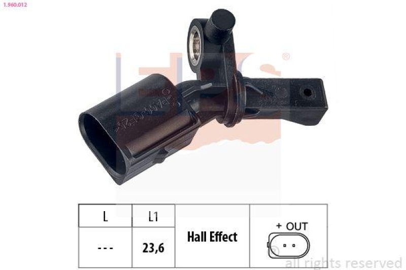 EPS Sensor, Raddrehzahl Made in Italy - OE Equivalent