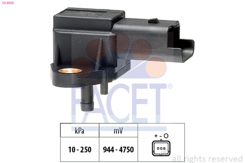 FACET Luftdrucksensor, Höhenanpassung Made in Italy - OE Equivalent