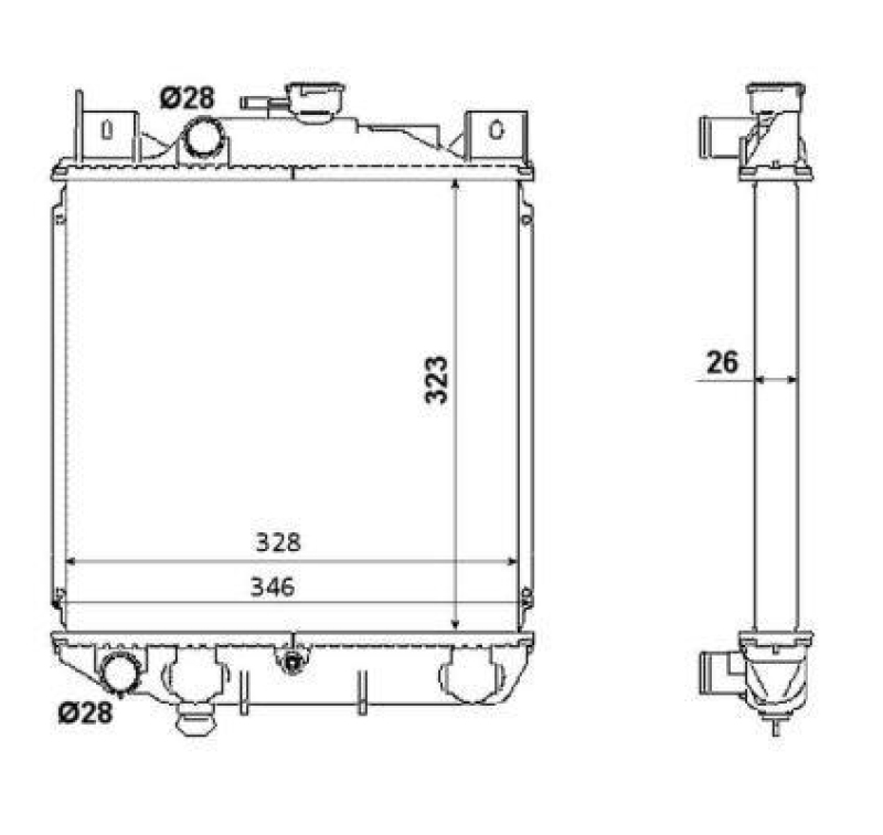 NRF Radiator, engine cooling