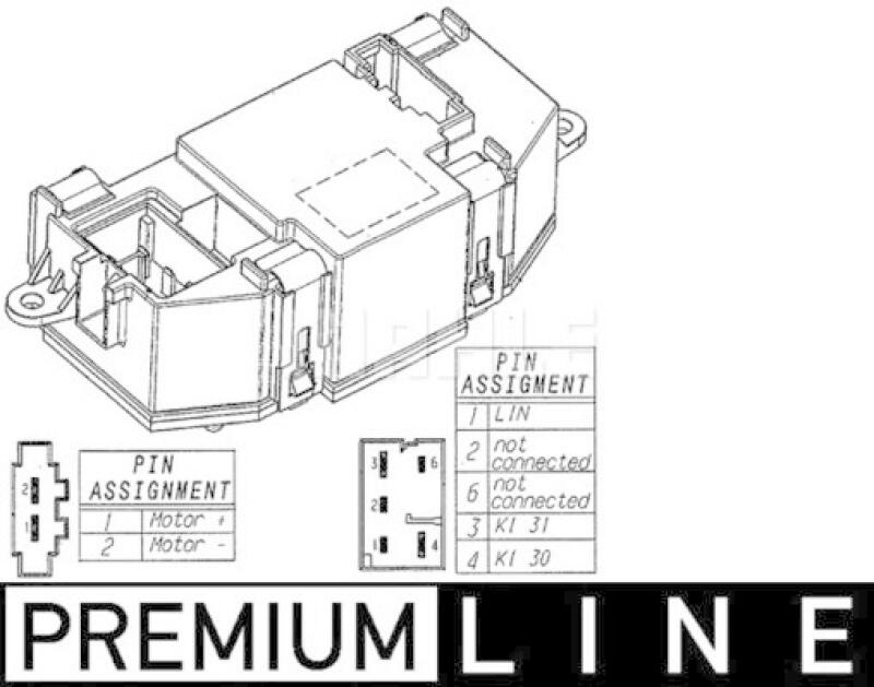 MAHLE Regulator, passenger compartment fan BEHR *** PREMIUM LINE ***