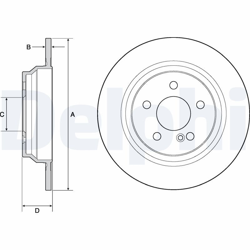 2x DELPHI Bremsscheibe