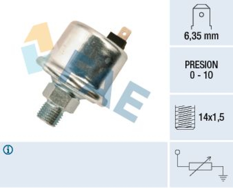 FAE Sender Unit, oil pressure