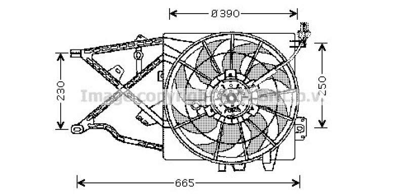 AVA QUALITY COOLING Fan, radiator