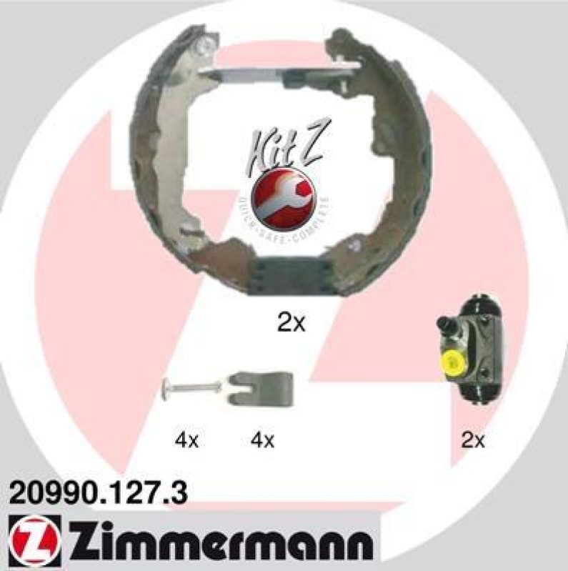 ZIMMERMANN Bremsbackensatz KIT Z 20990.127.3