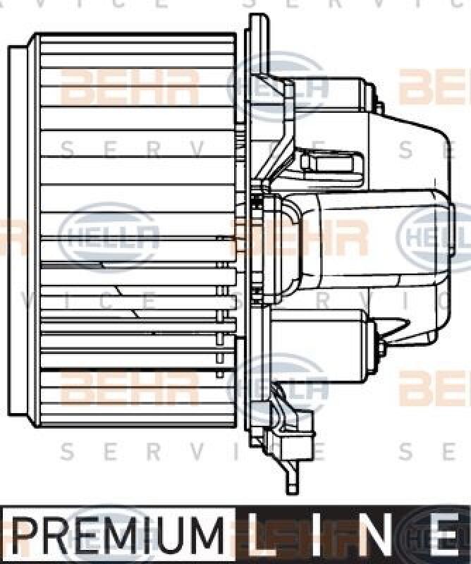 HELLA Interior Blower BEHR HELLA SERVICE *** PREMIUM LINE ***