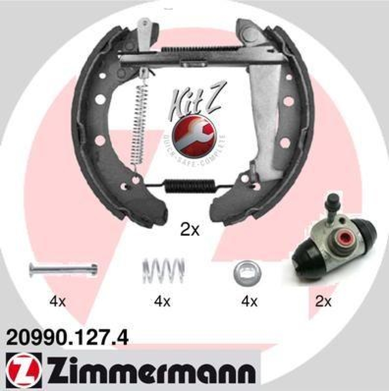 ZIMMERMANN Bremsbackensatz KIT Z 20990.127.4
