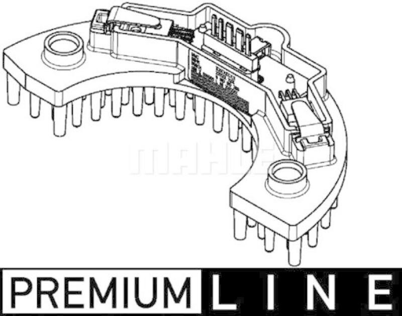 MAHLE Regulator, passenger compartment fan BEHR *** PREMIUM LINE ***