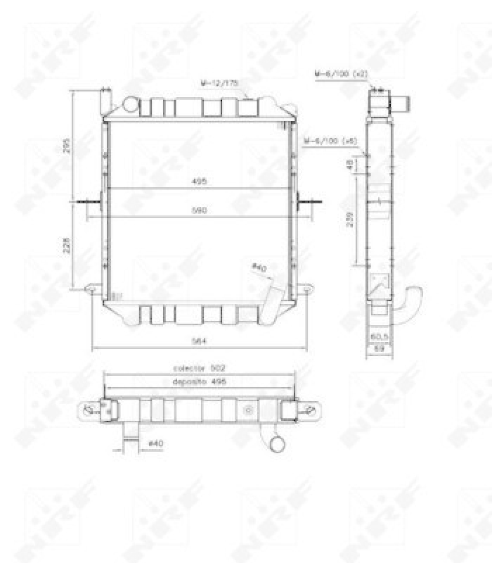 NRF Radiator, engine cooling